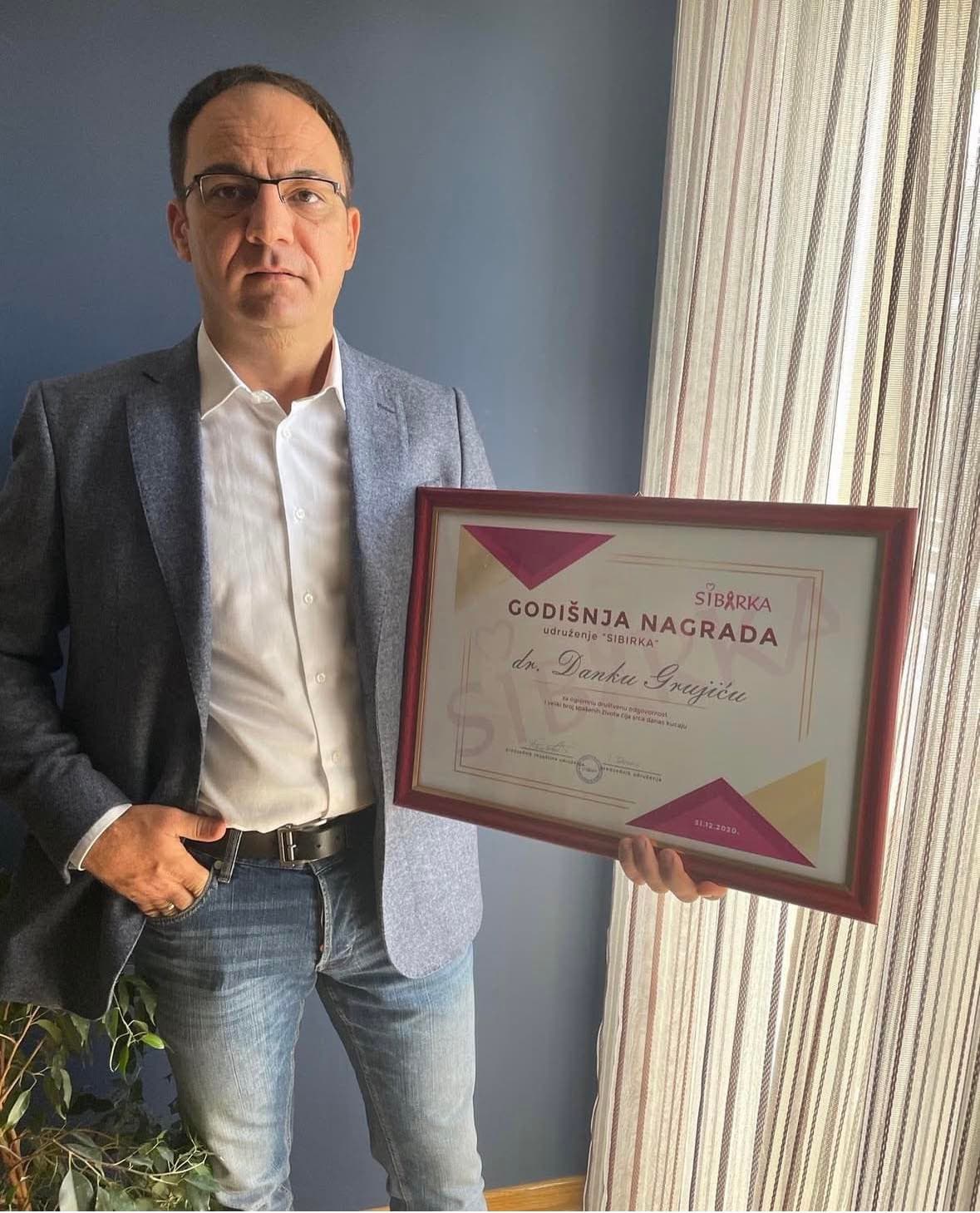 Godišnje nagrade koje dodeljuje udruženje građana Sibirka
